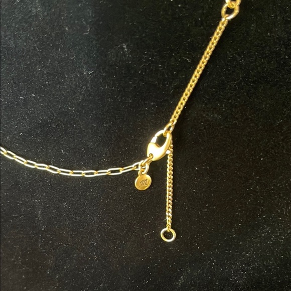 Madewell Gold Necklace with Red and Green Cherry Pendant - Picture 2 of 4